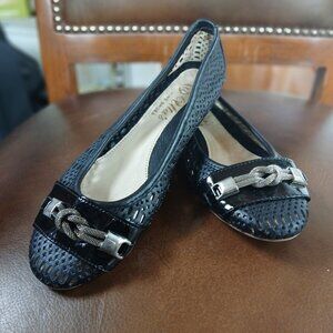 Smart leather flats.
